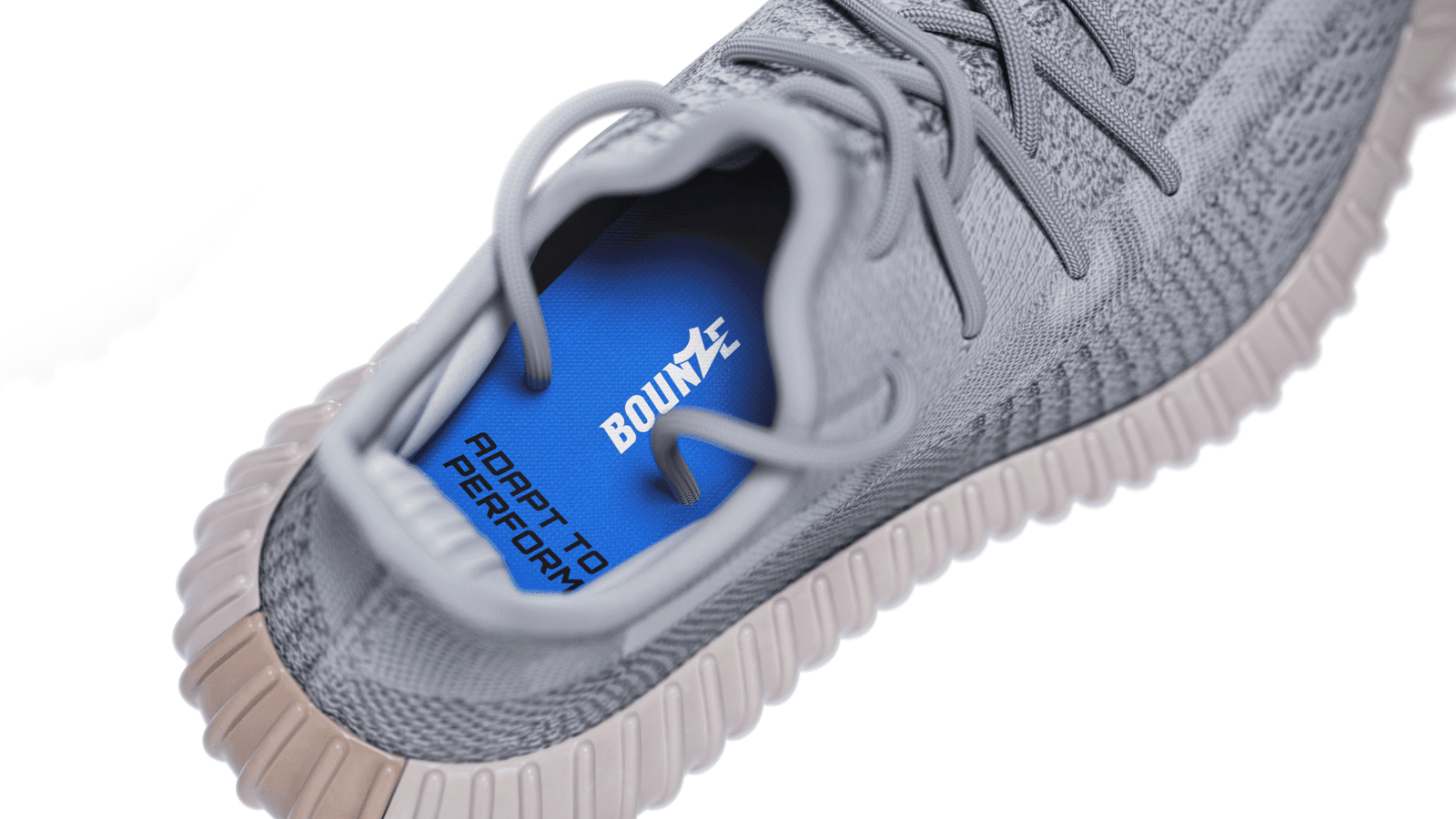 BOUNZE Daily Performance Insole fitted into a shoe for enhanced foot support