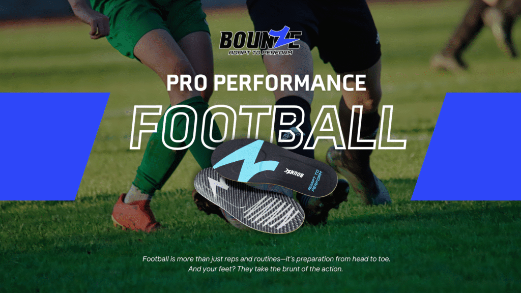 playing football with best custom insoles for support