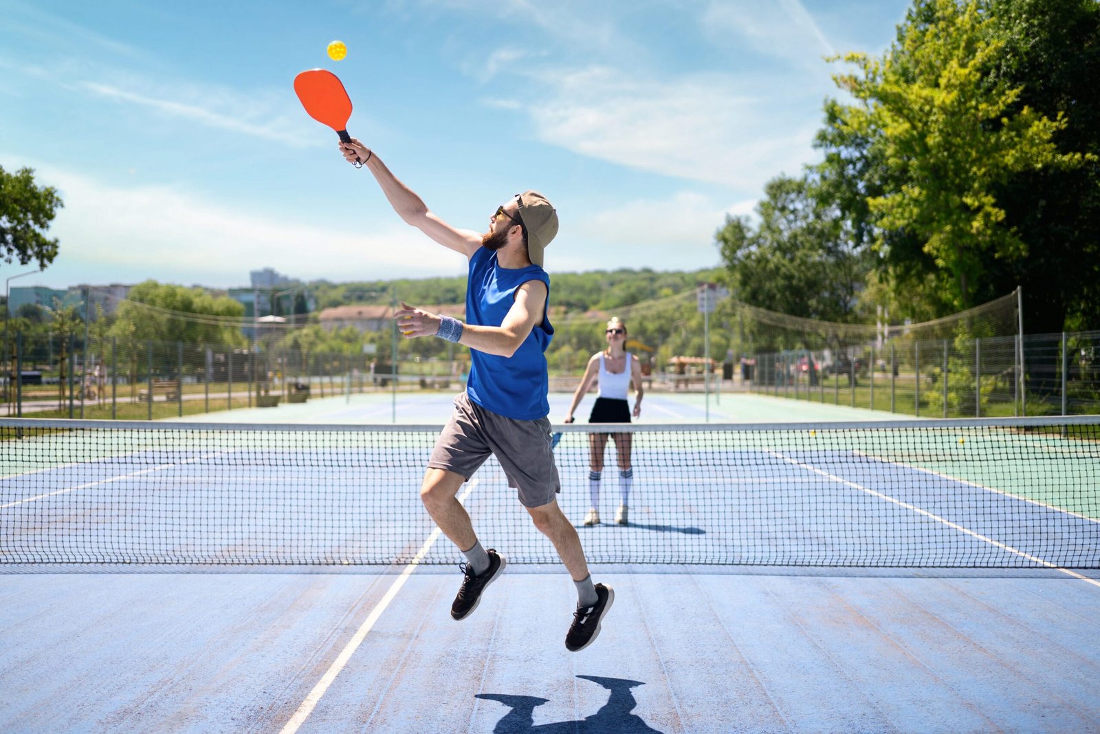 Pickleball players in action wearing BOUNZE custom insoles for pickleball for better foot control and shock absorption