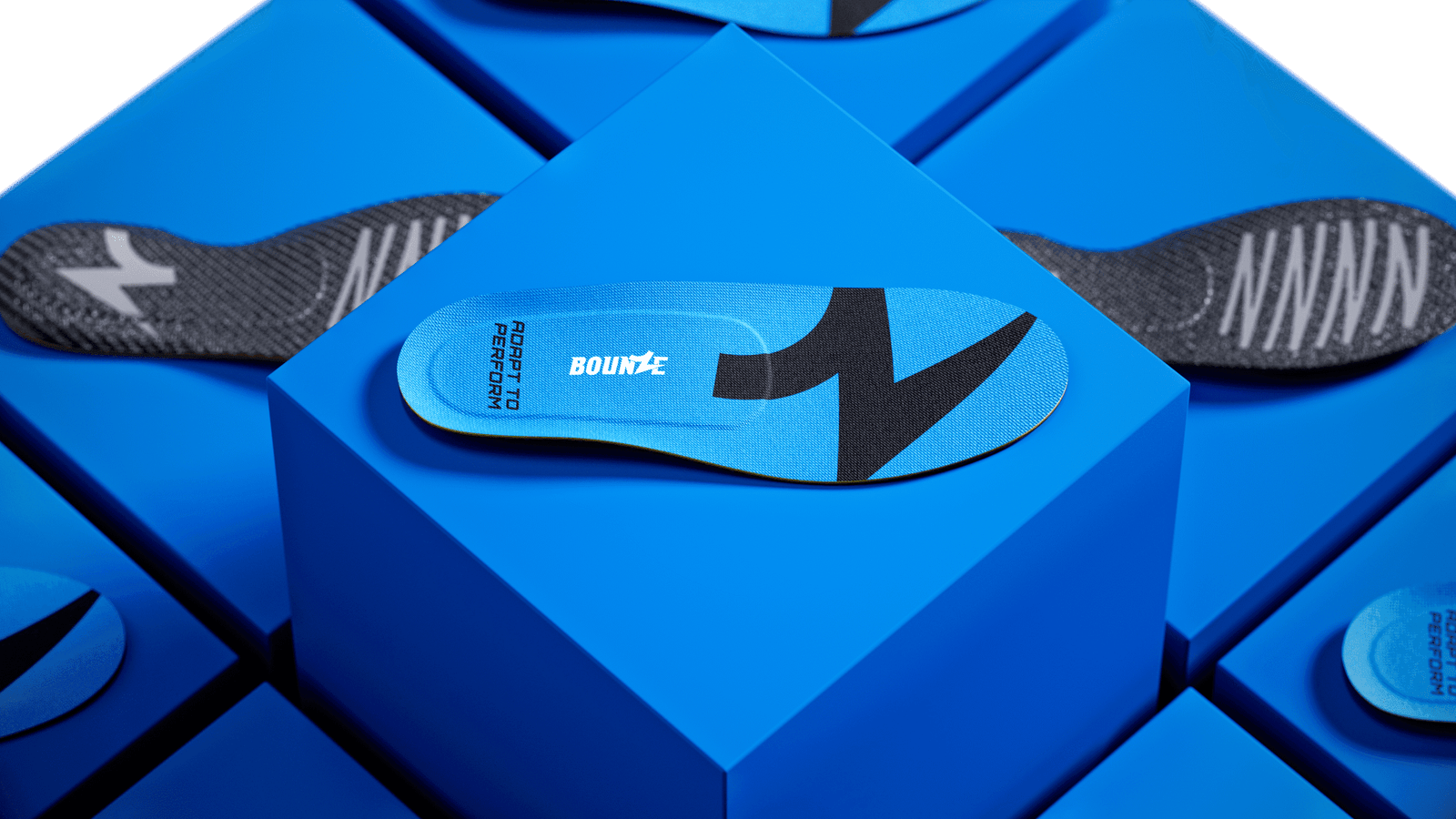 view of bounze daily performance insoles on top of platform
